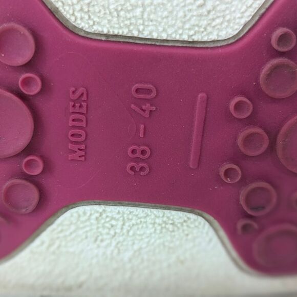 Modes White faux Fur Leather womens Snow Winter Tall Moon Boots EU 38/40 US 7/8 - Picture 10 of 11